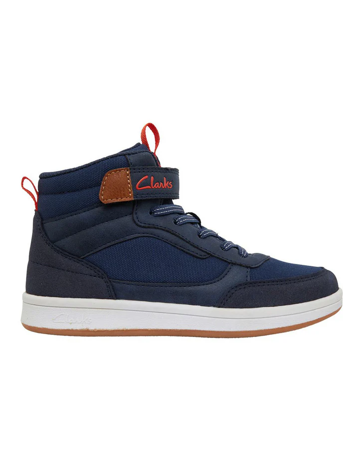 CLARKS DODGER IN NAVY (SIZE 30-38)