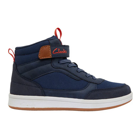 CLARKS DODGER IN NAVY (SIZE 30-38)