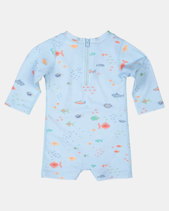 Toshi Swim Baby Onesie L/S Classic- Reef