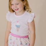 Marquise Ice Cream Frill Sleeve Pyjamas