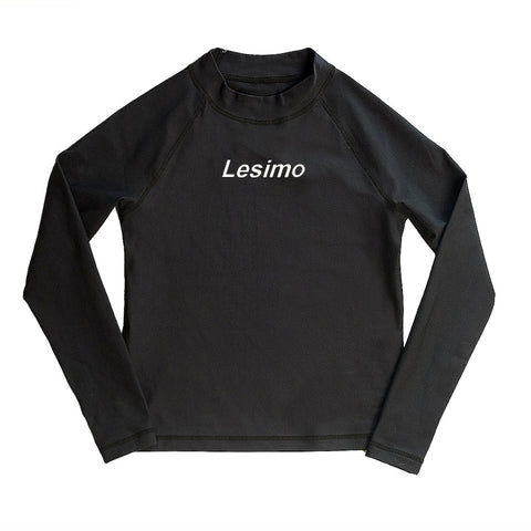 Lesimo Boys Long Sleeve Training Rash Top - Black