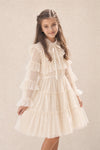 EllieEllie Amelie Long Sleeve Tulle Girl Dress