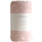 Alimrose Muslin Swaddle Starry Night Pink