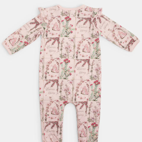 May Gibbs x Walnut May Gibbs Scout Frill Onesie - Floral Babies size:1