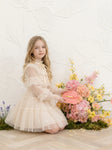 EllieEllie Amelie Long Sleeve Tulle Girl Dress