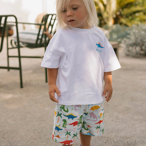Walnut Remy Short - Rainbow Dino