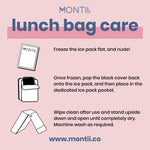 MontiiCo Large Lunch Bag- Ripple Camellia