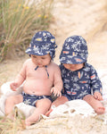 Toshi Swim Baby Onesie Long Sleeve Classic - Surf Twilight