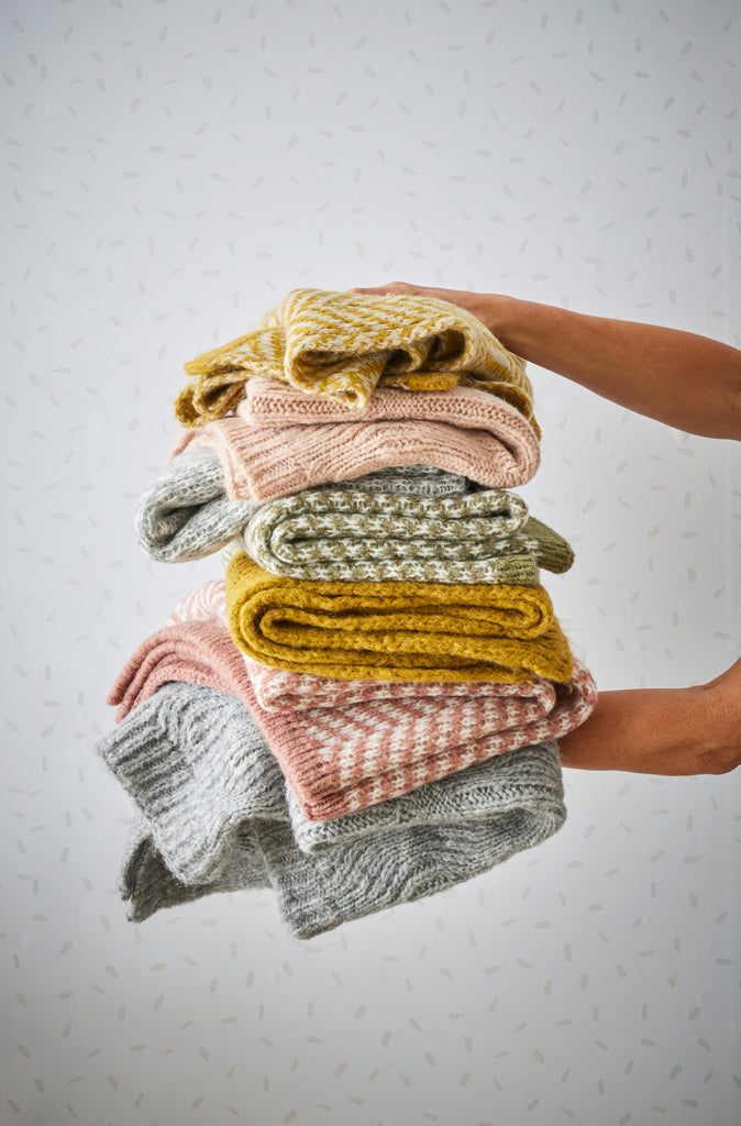 Nordic Kids Florence Wool Blend Baby Blanket - Grey