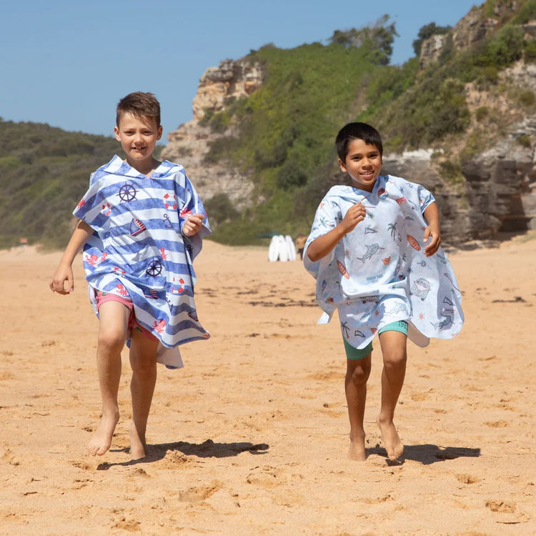 Lesimo Sand Free Kids Hooded Towel - Surf Fun