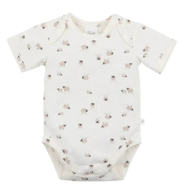 BEBE SHEEP ENVELOP NECK BODYSUIT