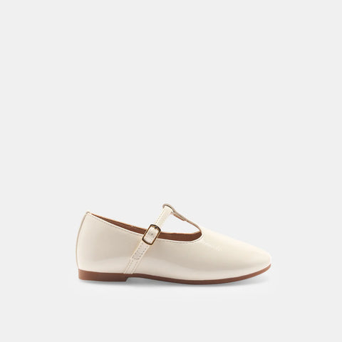 Walnut Audrey Mary Jane - Cream Neutral