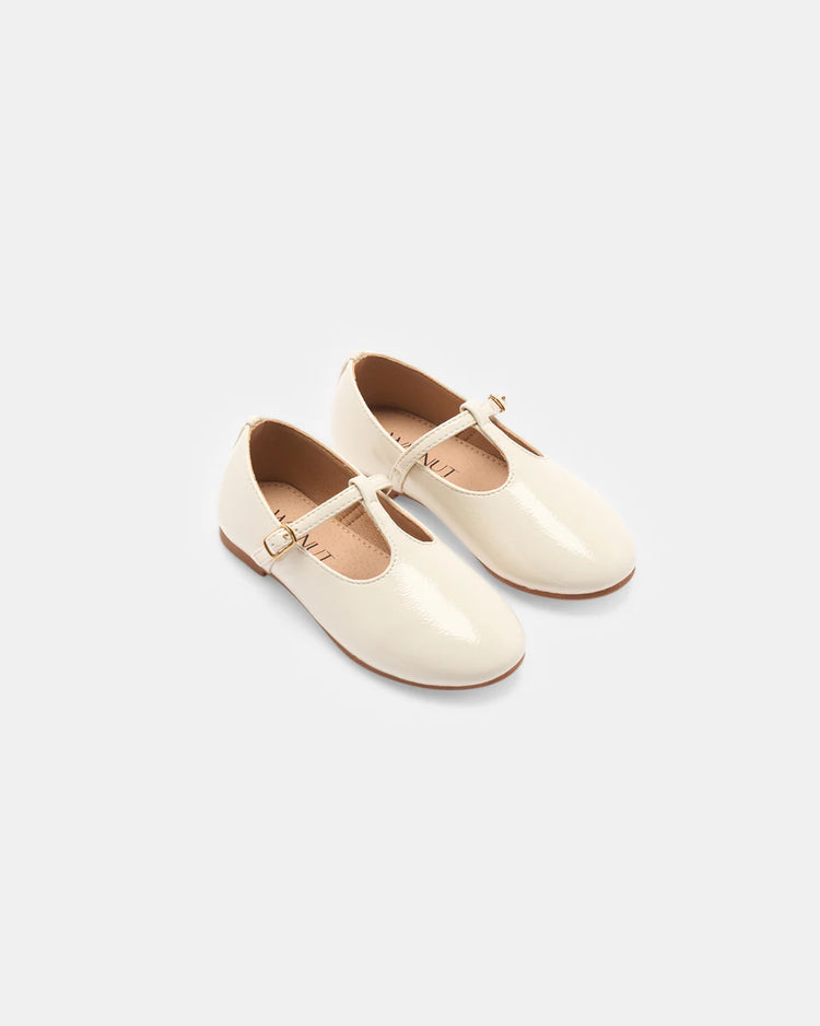 Walnut Audrey Mary Jane - Cream Neutral