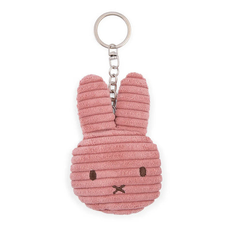 Miffy Flat Keychain Corduroy Dusty Rose 10cm