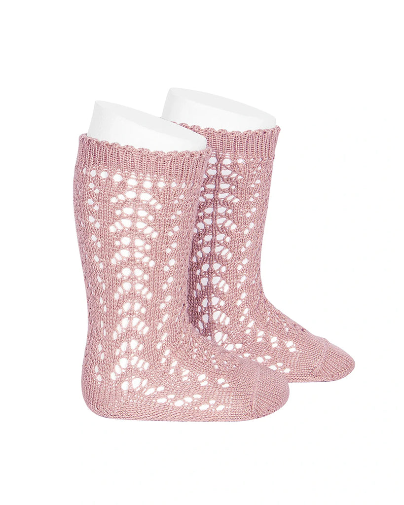 Condor Openwork Knee High 2518/2-500 Rosa