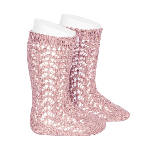 Condor Openwork Knee High 2518/2-500 Rosa