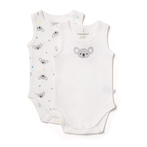 Marquise Australiana Sleeveless Bodysuit 2 Pack