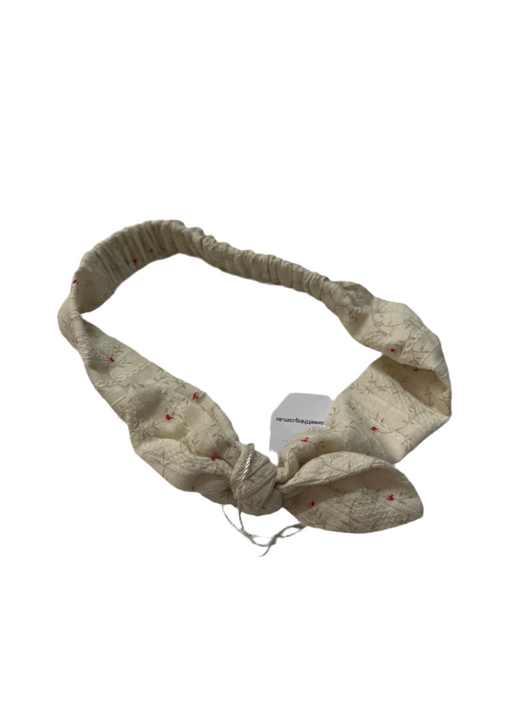 Arthur Ave Headband Cream Floral