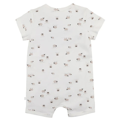 BEBE Organic Short Sleeve Romper Sheep