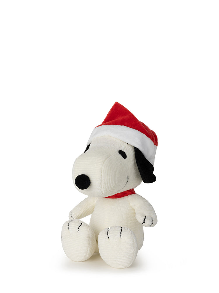 Snoopy Sitting with Christmas Hat - 17 cm