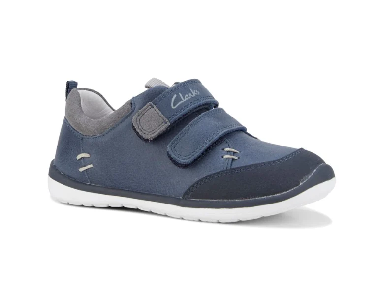 CLARKS MARCO IN NAVY/GREY