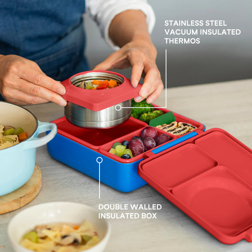 OmieBox Hot & Cold Bento Box - Scooter Red