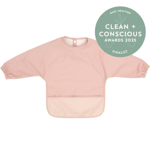 ALL4ELLA Recycled long sleeve bib - two tone Pink