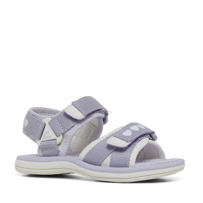 CLARKS FERN IN LAVENDER/WHITE (SIZE AU 5-1)