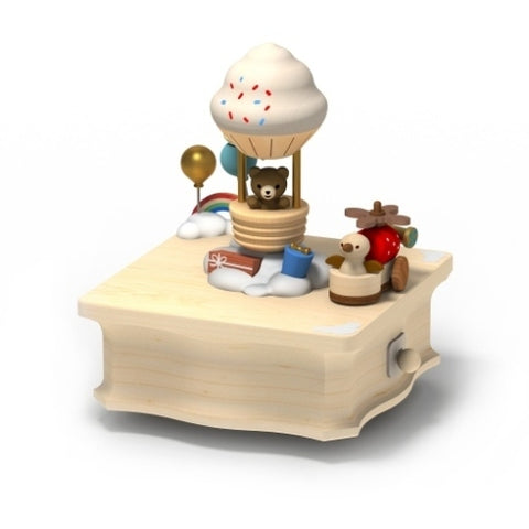 Hot Air Balloon Party -Exclusive Music Round &Round Music Box