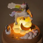OzAnimart Unicorn - Glow  Rotate Music Box
