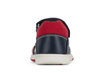 CLARKS KURT IN NAVY/RED (SIZE EU 20-31)