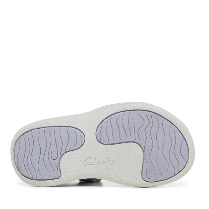 CLARKS FERN IN LAVENDER/WHITE (SIZE AU 5-1)