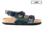 Walnut Boys' Congo Sandalia - Blue/Green Camo