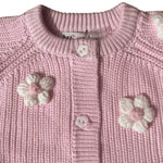 Arthur Ave Delicate Pink Flower Cardigan