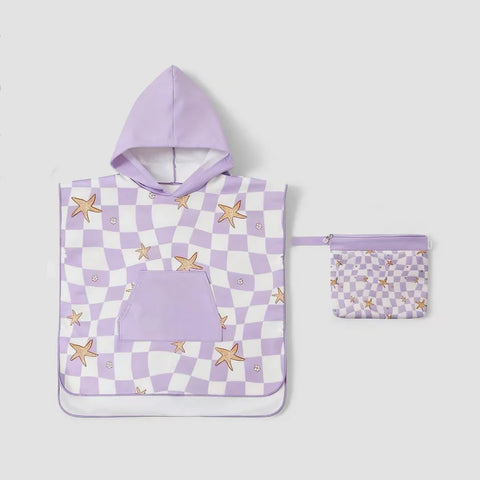 Lesimo Sand Free Kids Hooded Towel - Star Fish with free wet bag