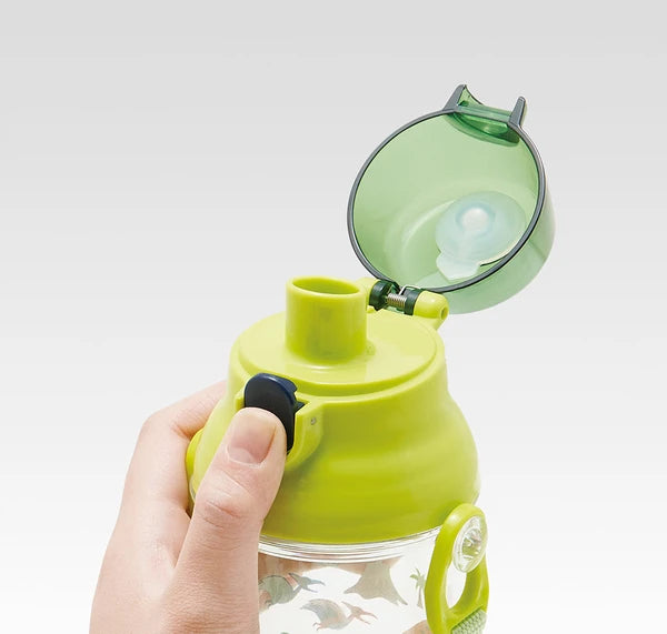 Skater  One-Touch Transparent Bottle 480ml Antibacterial- DINOSAURS