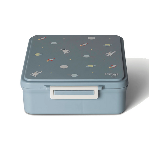 Citron Grand Lunch Box with Insulated Food Jar - Spaceship Dusty Blue