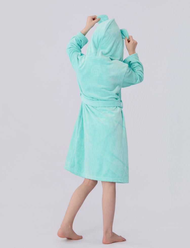 Seasnail Bathrobe- Seafoam Green