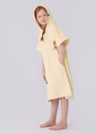 Seasnail Swim Hooded Towel For Kids- Ivory