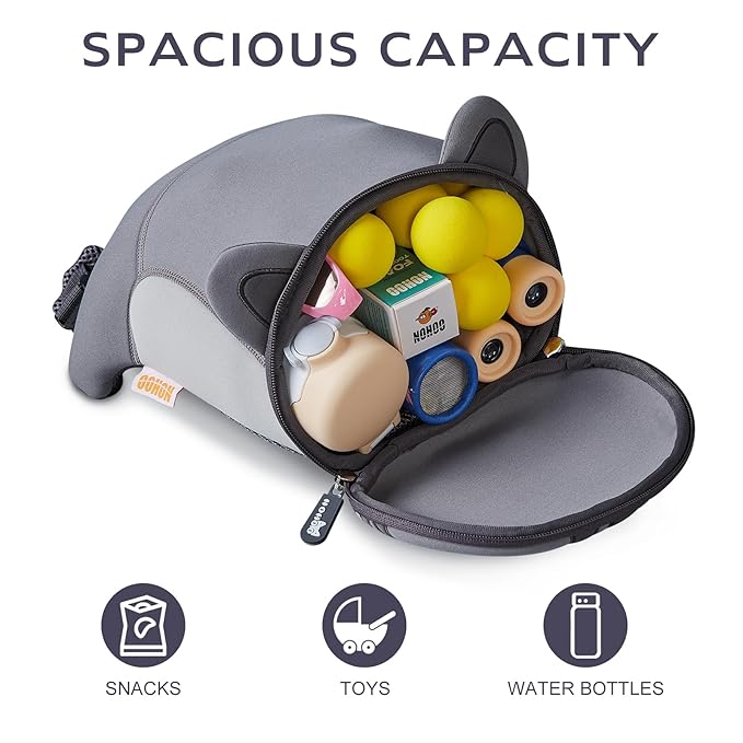 Nohoo Papa Series Anti-Lost Backpack - Grey Cat