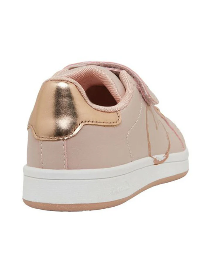 CLARKS DESIREE JNR IN PINK/ROSE GOLD