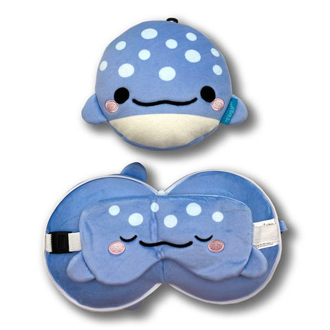 Korimco Relaxeazzz Kids  WHALE SHARK  Pillow Plush Toy & Sleeping Eye Mask
