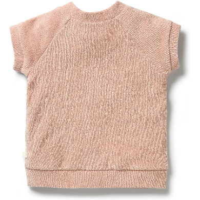 FOX & FINCH Organic Terry Rose Short Sleeve Sweat