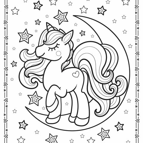 Markerific - Activity Folder - Unicorn Wishes