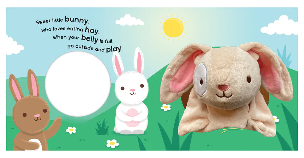 Hand Puppet Book - Cuddle Time Bunny