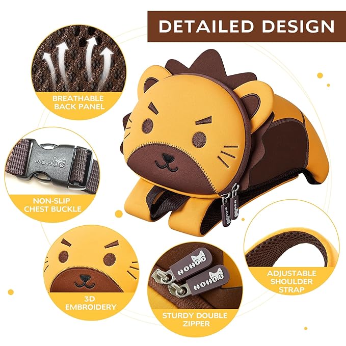 Nohoo Papa Series Anti-Lost Backpack - Lion