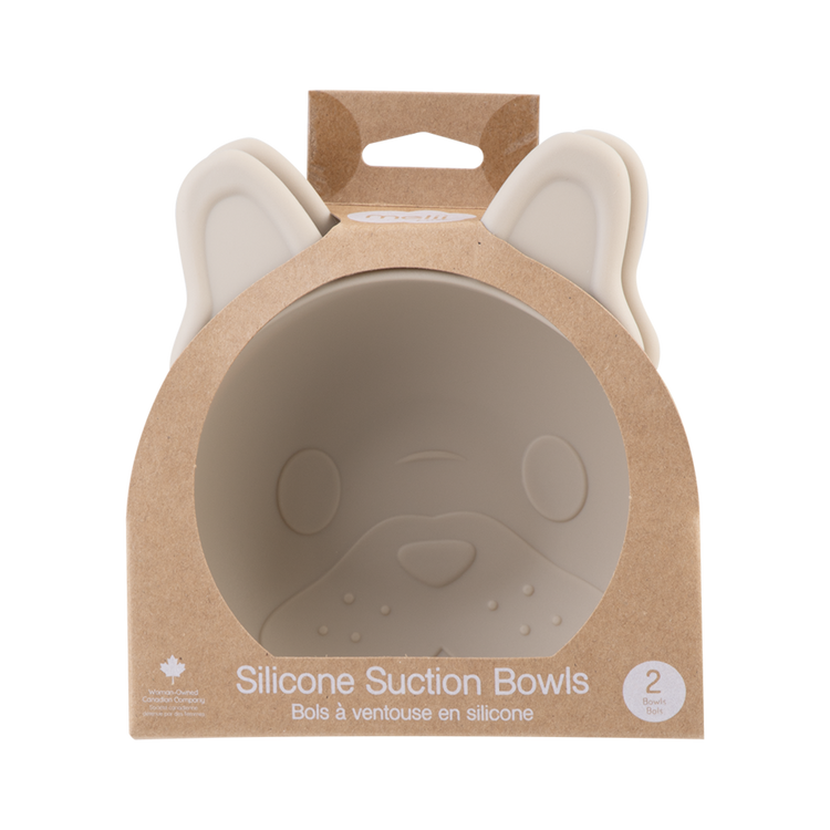 Melii LUXE SILICONE SUCTION BOWLS 2PK (BULLDOG)