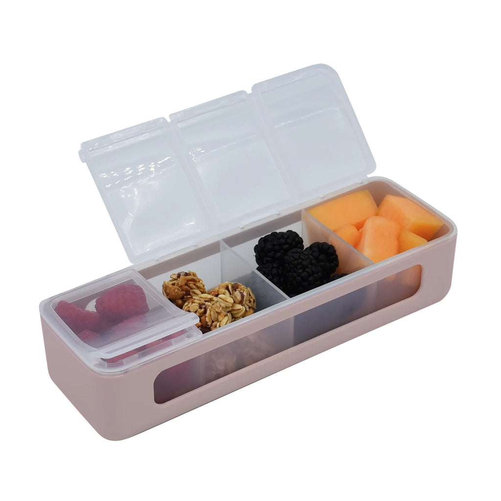 Melii  LUXE 4 COMPARTMENT SNACKLE BOX -Pink