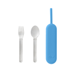 OMIE OMIEBOX UP STAINLESS STEEL 3 PIECE UTENSIL SET-  AZURE