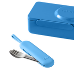 OMIE OMIEBOX UP STAINLESS STEEL 3 PIECE UTENSIL SET-  AZURE